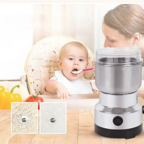 Molino Eléctrico Multifuncional — Para Café, Especias y Hierbas, Molienda Potente y Rápida